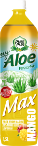 Pure Plus My Aloe 1,5 L Napój z aloesem Max smaku minimum cukru 30% soku Mango